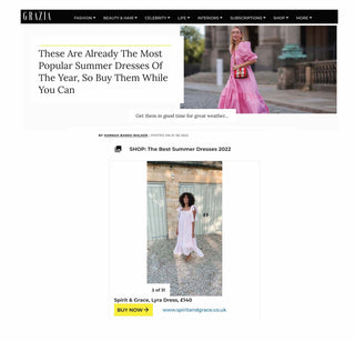 Grazia Magazine - Lyra Dress