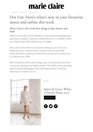 Marie Claire - The Celestite Dress