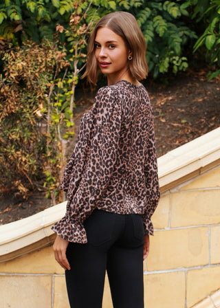 Leopard Eve Blouse