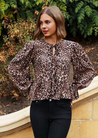 Leopard Eve Blouse