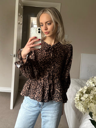 Leopard Eve Blouse